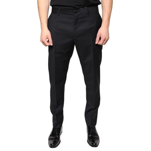 Dolce & Gabbana Classic Fit Trousers Black Men Black Jeans & Pants